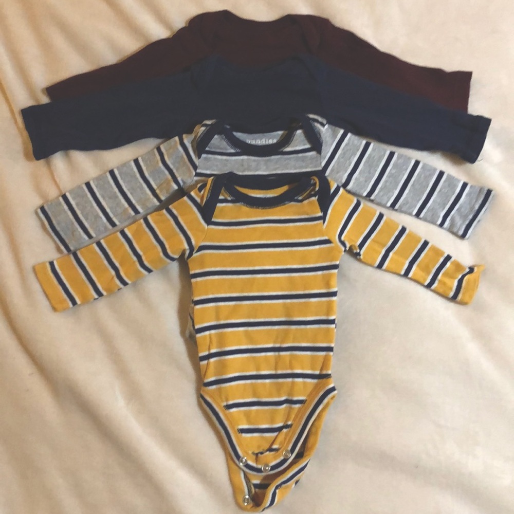 Long Sleeve Onesie Bundle of 4